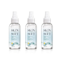 AVON Skin So Soft Original Dry Oil Spray bottle offers lightweight hydration for silky skin.