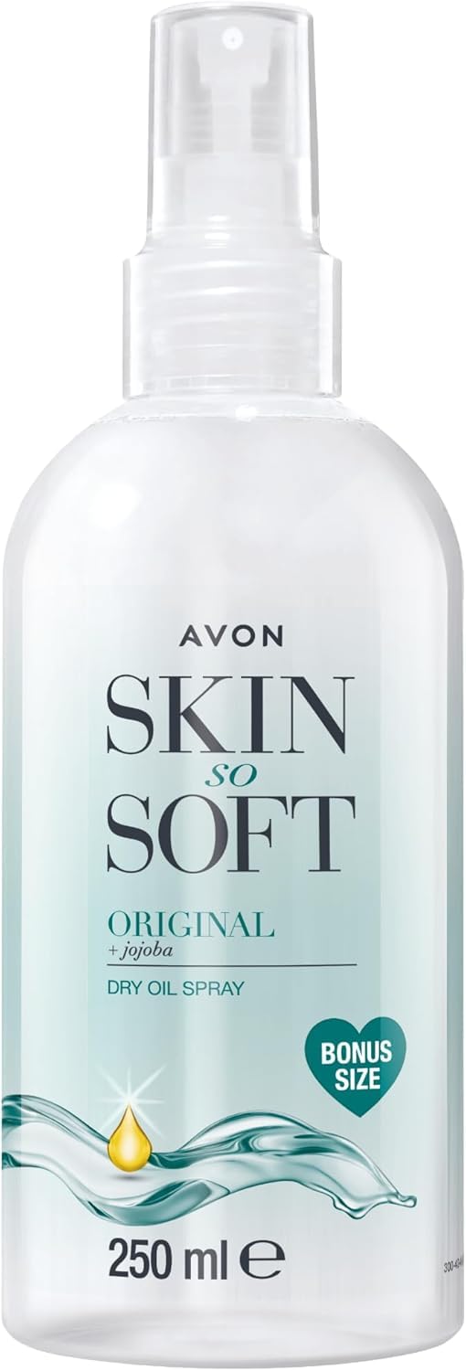 AVON Skin So Soft original dry oil spray bonus bottle for extended use