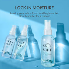 Close-up of AVON Skin So Soft jojoba oil formula
