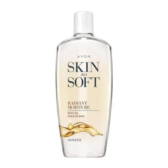 AVON Skin So Soft Radiant Moisture Oil illuminator close-up suggests radiant skin with a gentle glow.