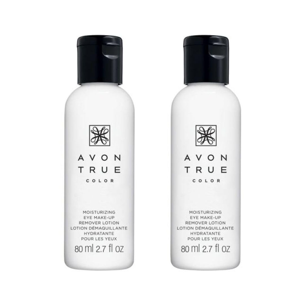 AVON True Color Eye Makeup Remover Lotion bottle front for gentle makeup removal and moisturizing feel.