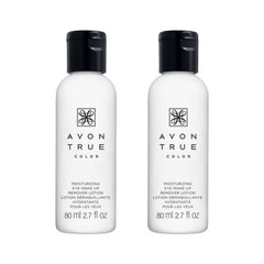 AVON True Color Eye Makeup Remover Lotion bottle front for gentle makeup removal and moisturizing feel.