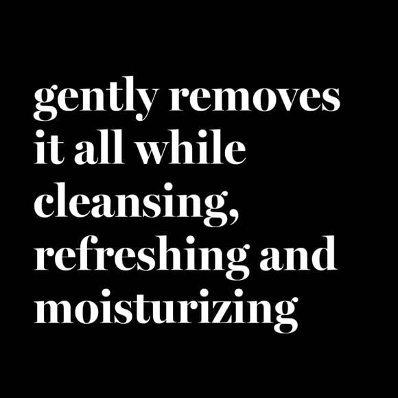 AVON True Color Eye Makeup Remover Lotion texture close-up conveys silky, moisturizing feel.