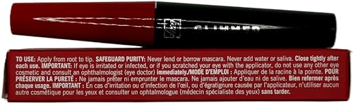 Avon Wash-Off Waterproof Mascara Black swatch shows rich, deep pigment.