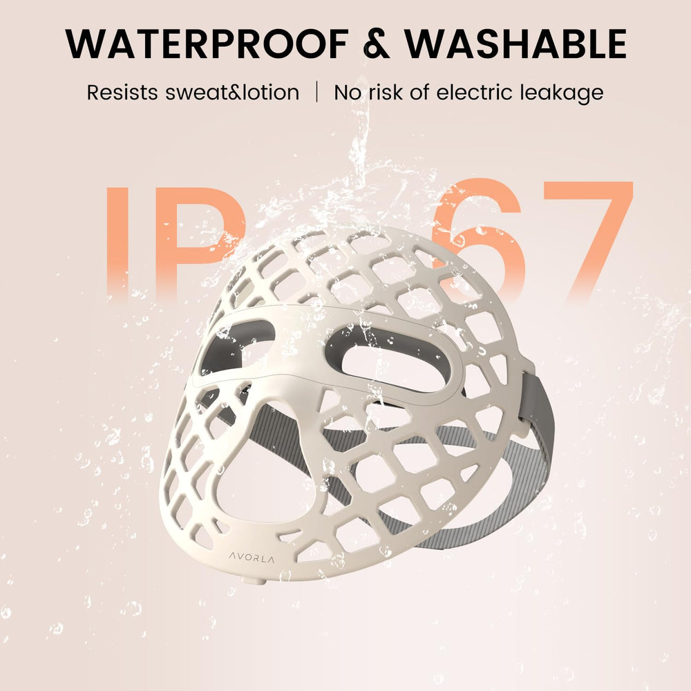Avorla mask is IP67-rated washable for simple cleaning after use.
