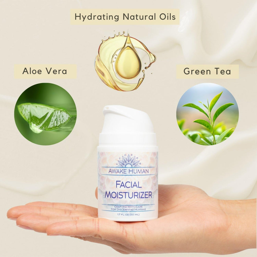 Awake Human vegan cruelty-free USA-made label conveys ethical skincare