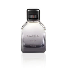 Awaken by Tumi edp packaging on display highlights bold scent for everyday wear.