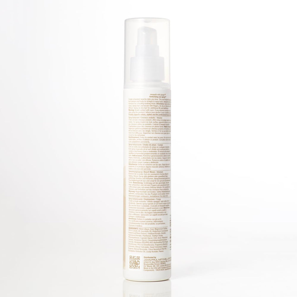 Awapuhi Wild Ginger on bathroom shelf with beachy vibe and texture focus.