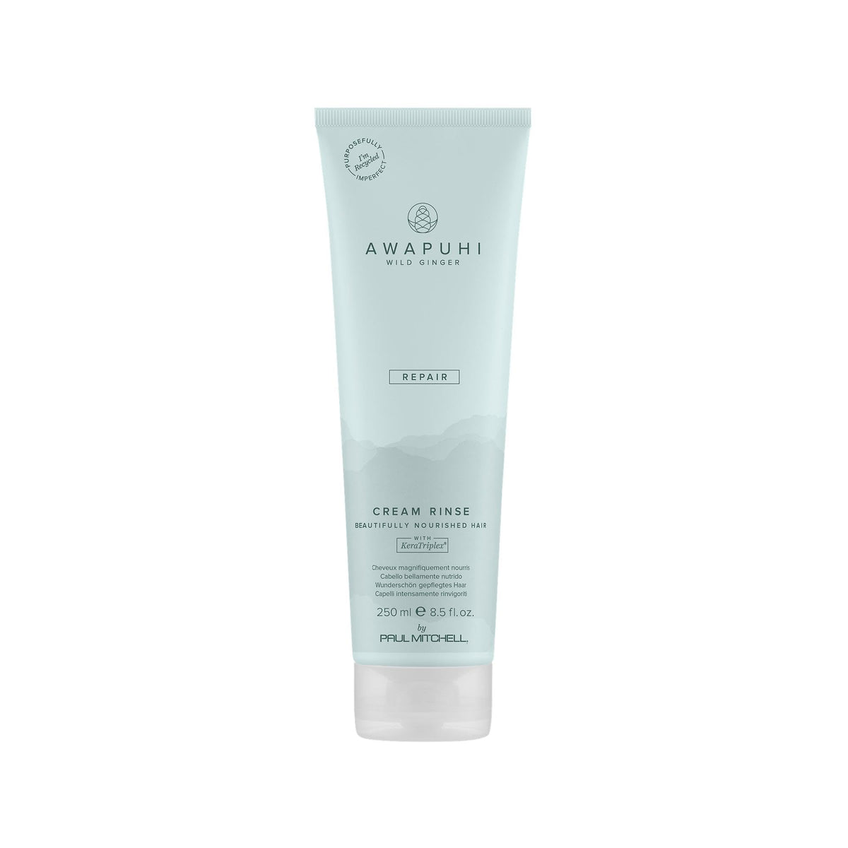 Awapuhi Wild Ginger Cream Rinse bottle front enhances color-safe detangling.