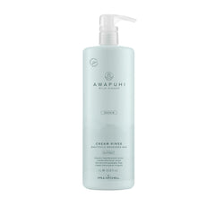 Awapuhi Wild Ginger Cream Rinse bottle demonstrates color-safe daily conditioning for silky hair.