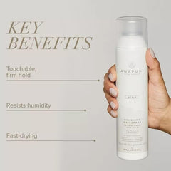 Awapuhi Wild Ginger Finishing Spray mist application delivers quick hold with natural shine.