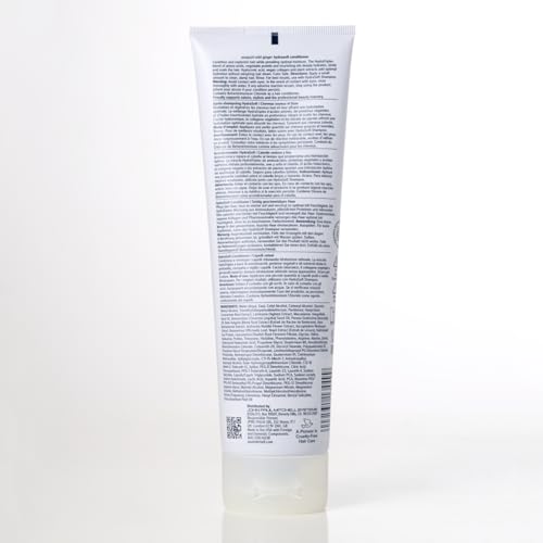 Awapuhi Wild Ginger HydraSoft conditioner PCR packaging highlights sustainable, unique bottle design.