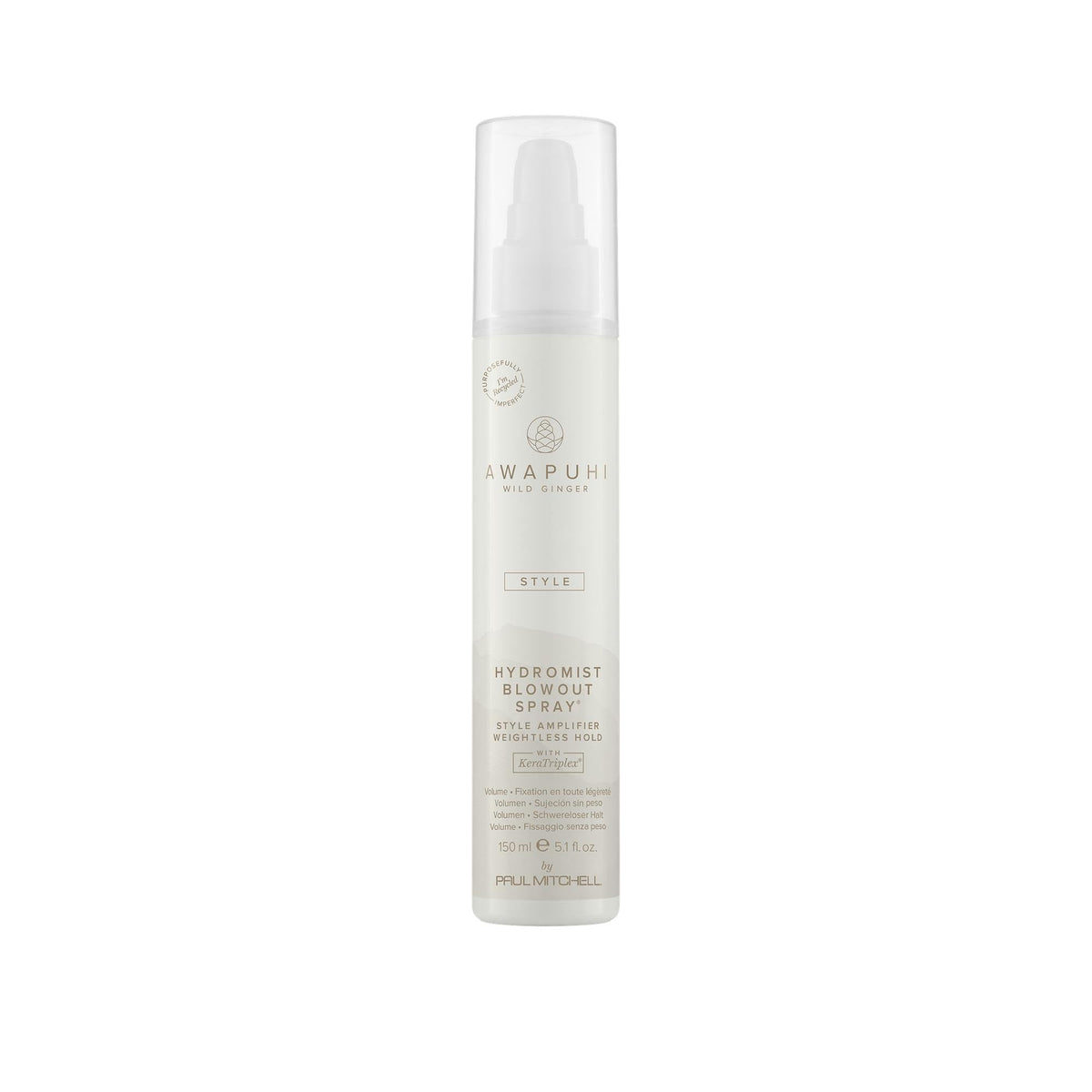 Awapuhi Wild Ginger HydroMist bottle ready for a weightless blowout.