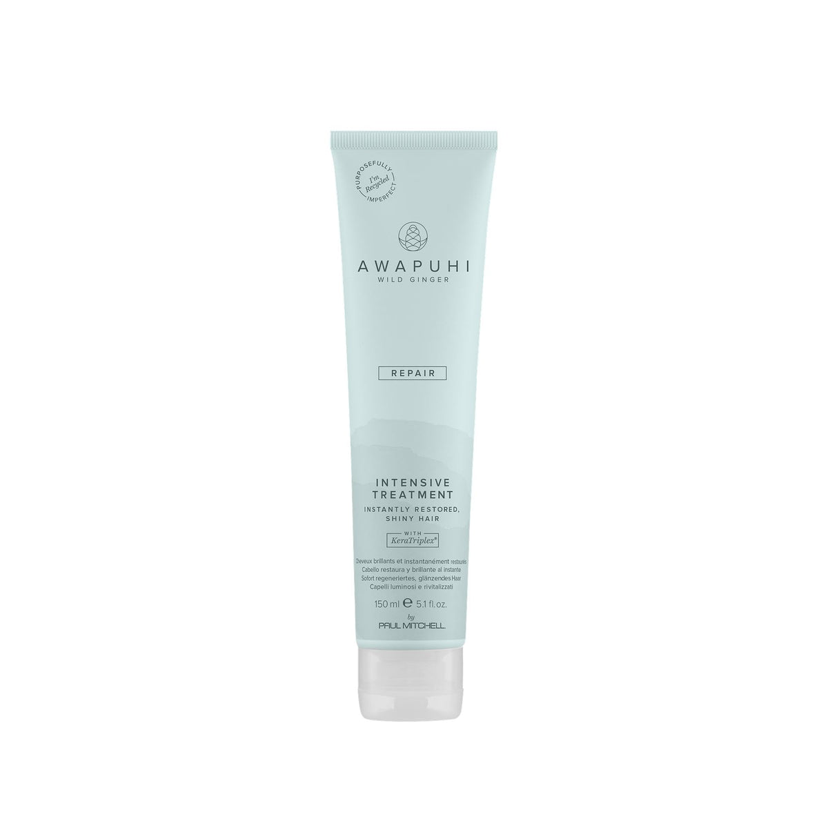 Awapuhi Wild Ginger Intensive Treatment bottle closeup highlighting hydration