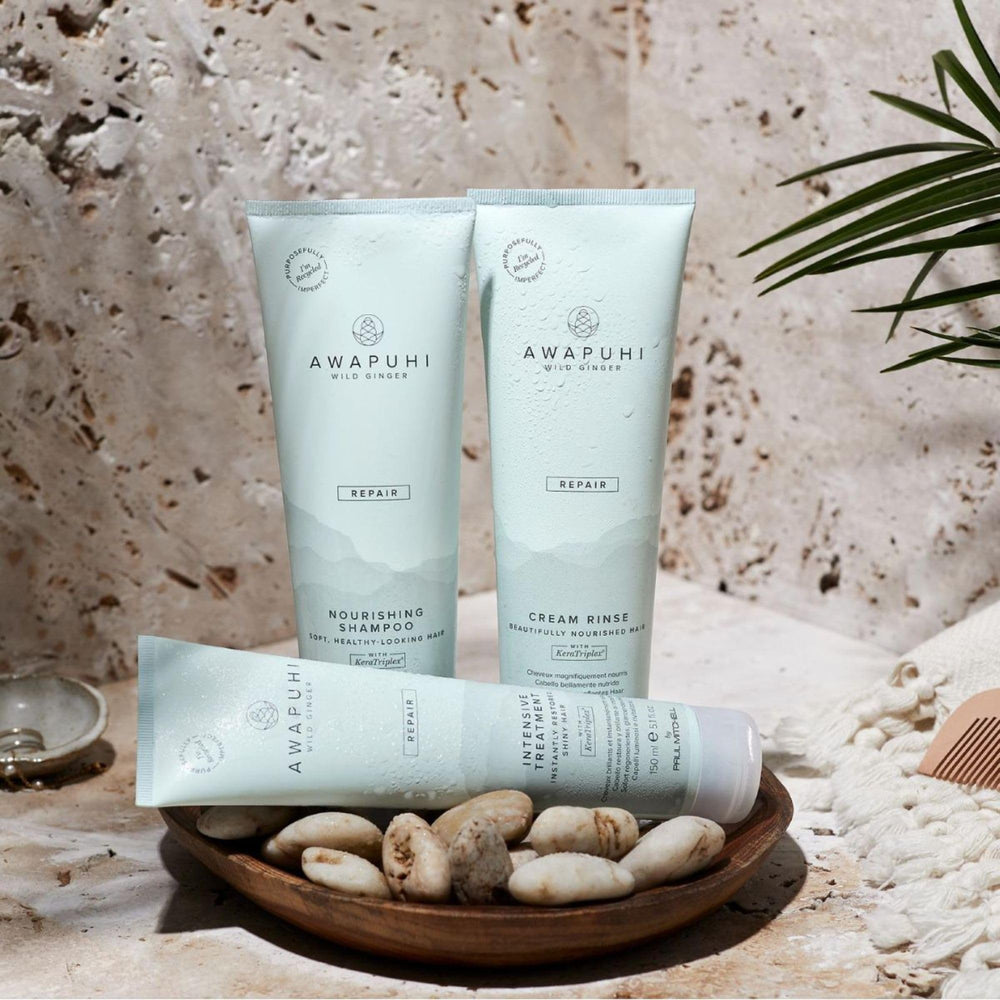 Awapuhi Wild Ginger Intensive Treatment weekly conditioning ritual setup