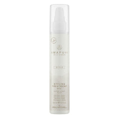 Awapuhi Wild Ginger styling oil bottle close-up for smoother hair