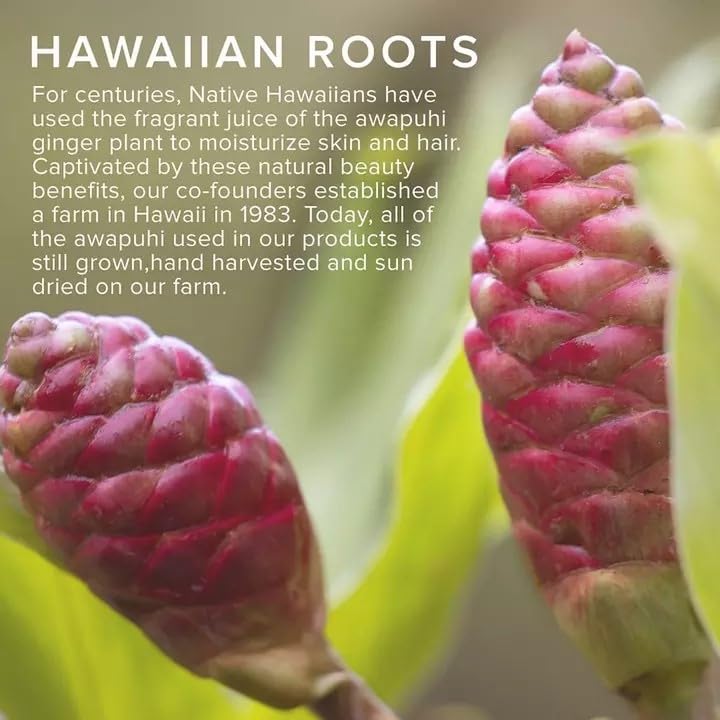 Awapuhi Wild Ginger Styling Treatment Oil fragrance-swatch evokes tropical ginger-green tea mango scent.