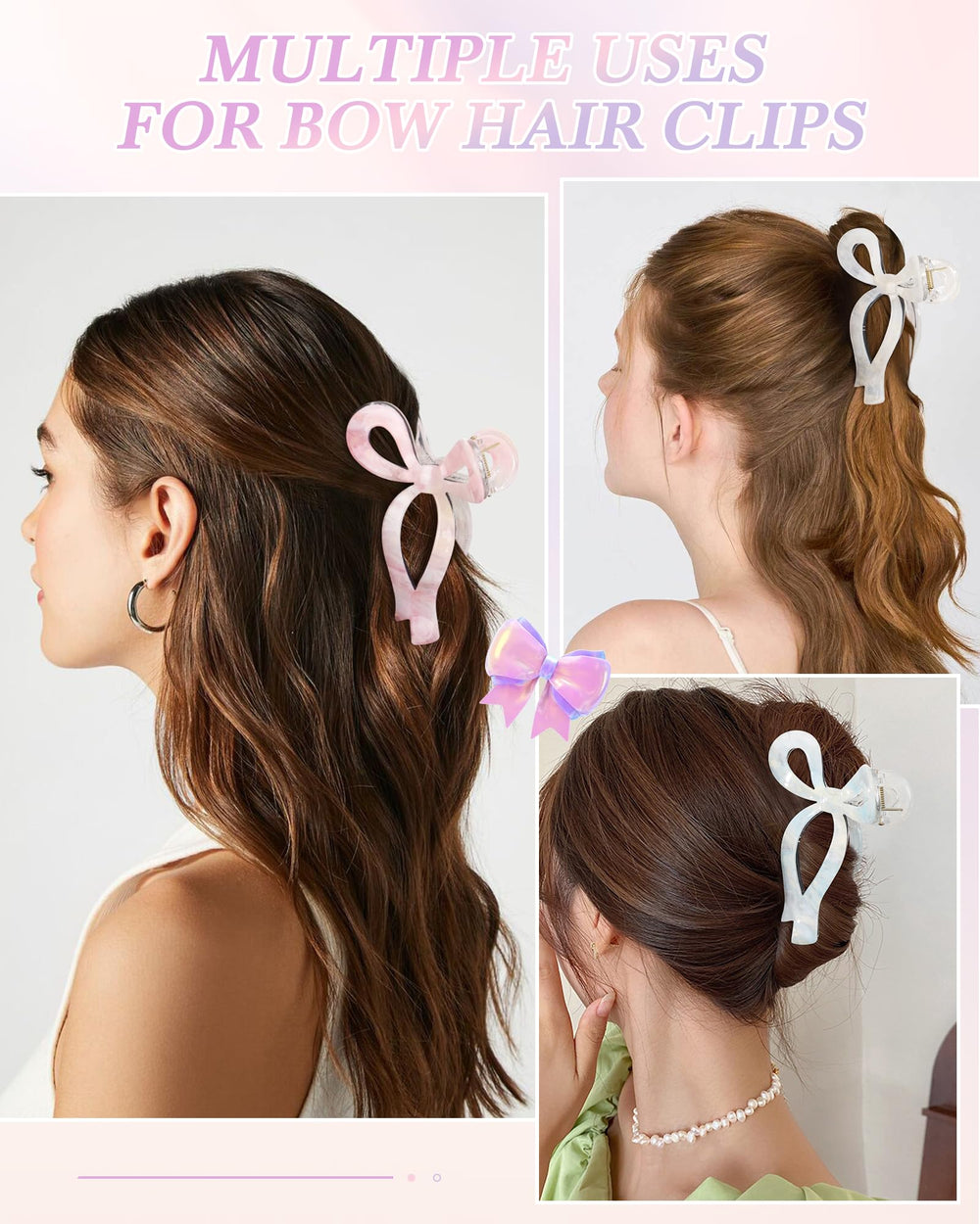AWAYTR day-to-night fashion bow clip styled for versatile occasions