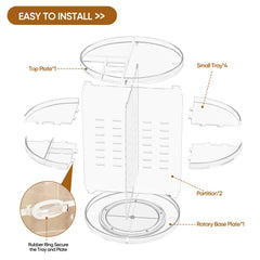 Awenia durable clear acrylic construction for visibility and durability