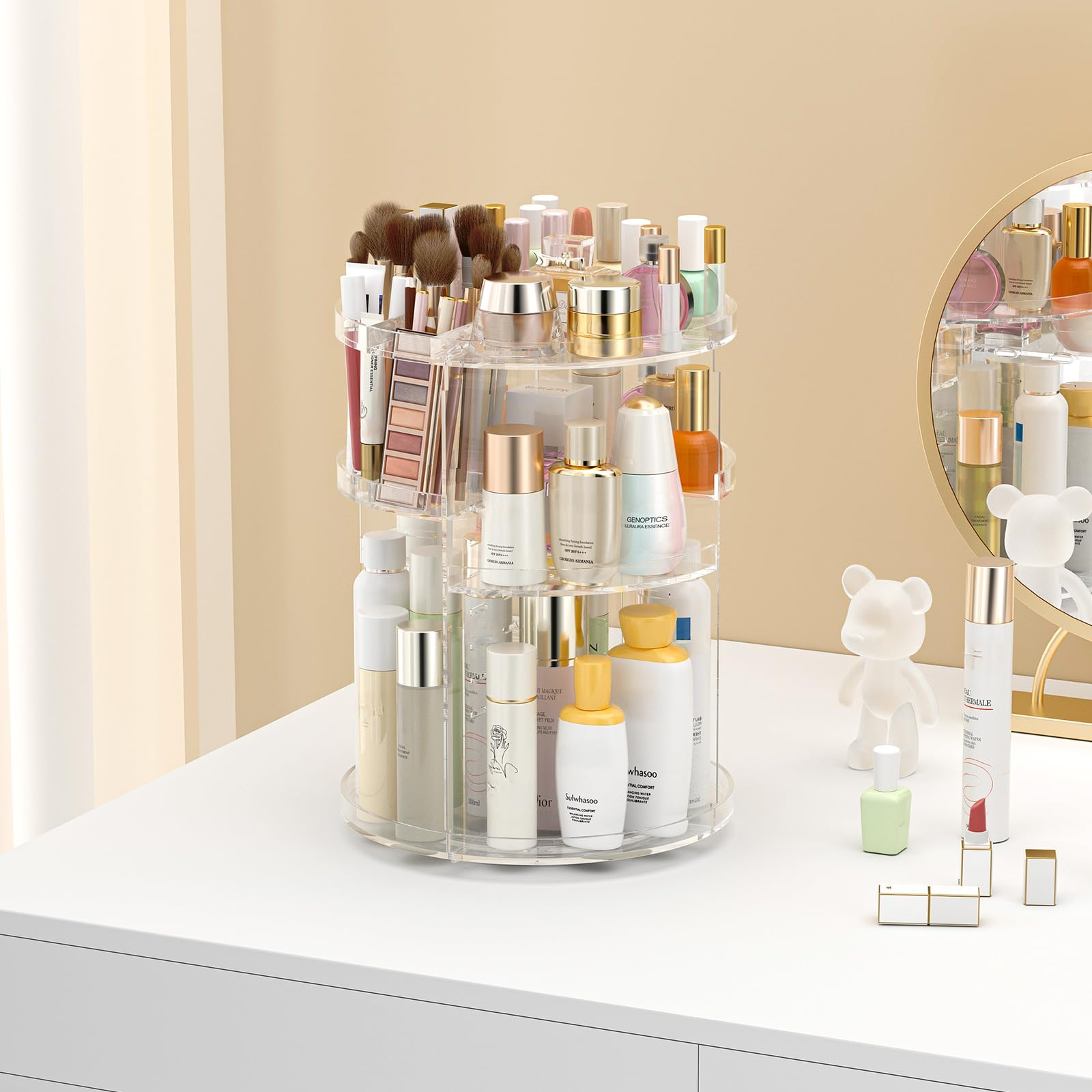 Awenia makeup organizer makes a thoughtful gift for cosmetics lovers