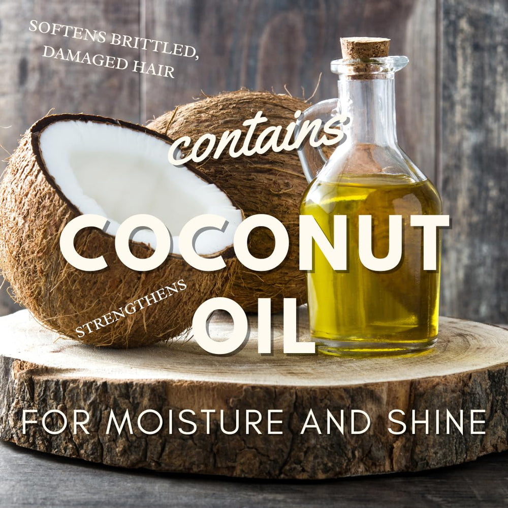 Awesome coconut oil-infused wig spray nourishes fibers for moisturized, easier combing.