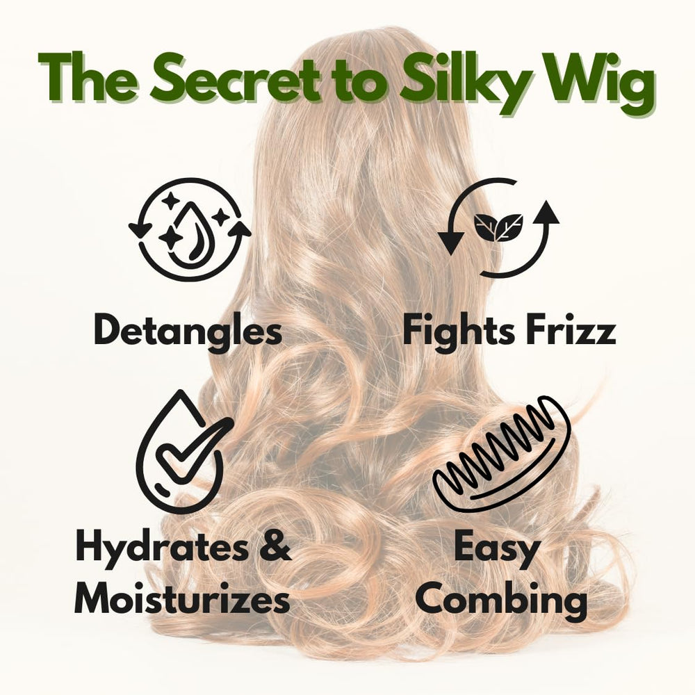 Awesome detangling action on a synthetic wig reduces knots with a silky finish.