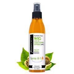 Awesome human hair wig spray bottle detangles and adds silky shine for daily use.