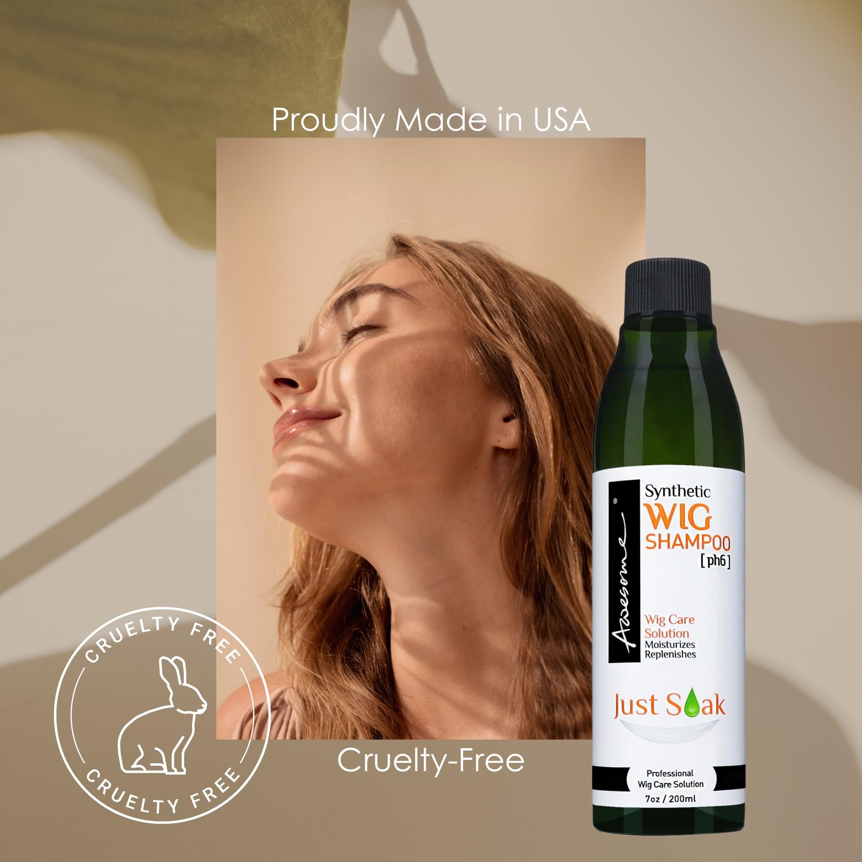 Awesome Wig Shampoo adds shine and smooths texture for effortless combing