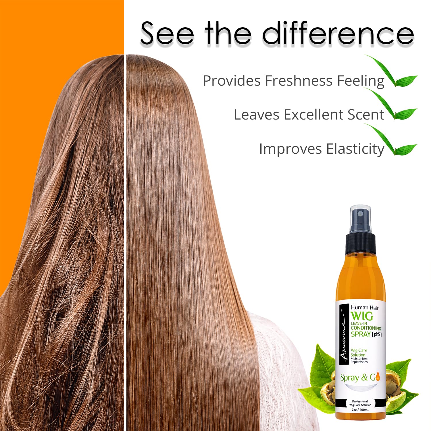 Awesome wig shine spray provides a camera-ready gloss and vibrant luster.