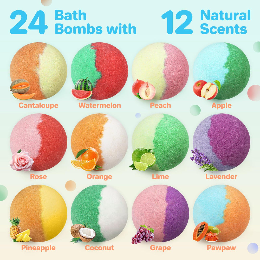 AWKUWA handmade bath bombs with mineral salts for soothing bubbles