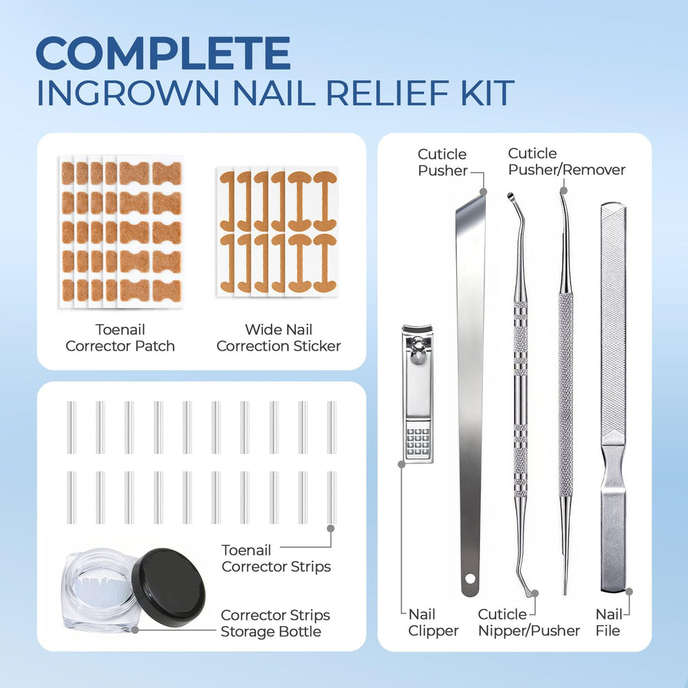 awrose thick nail file and flat-head clipper enable smooth shaping and trimming