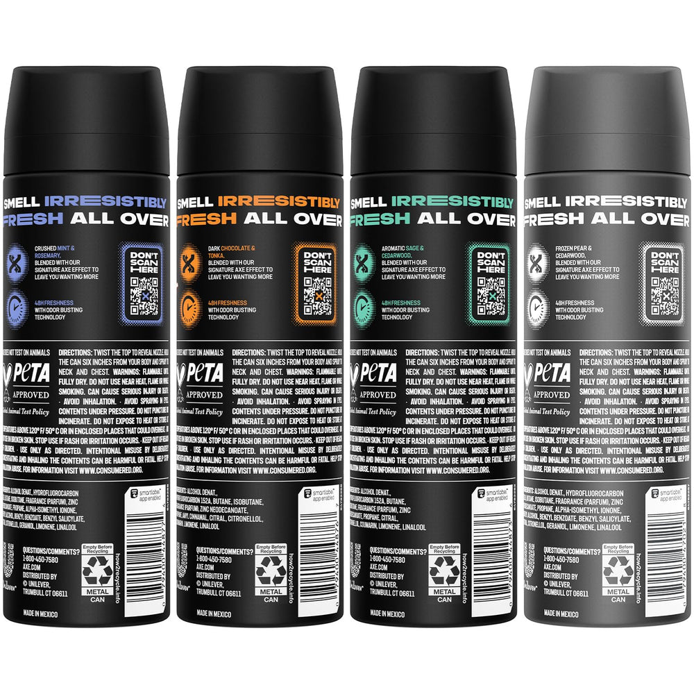 AXE Apollo aluminum-free bottle with cedarwood and sage for daily odor protection.