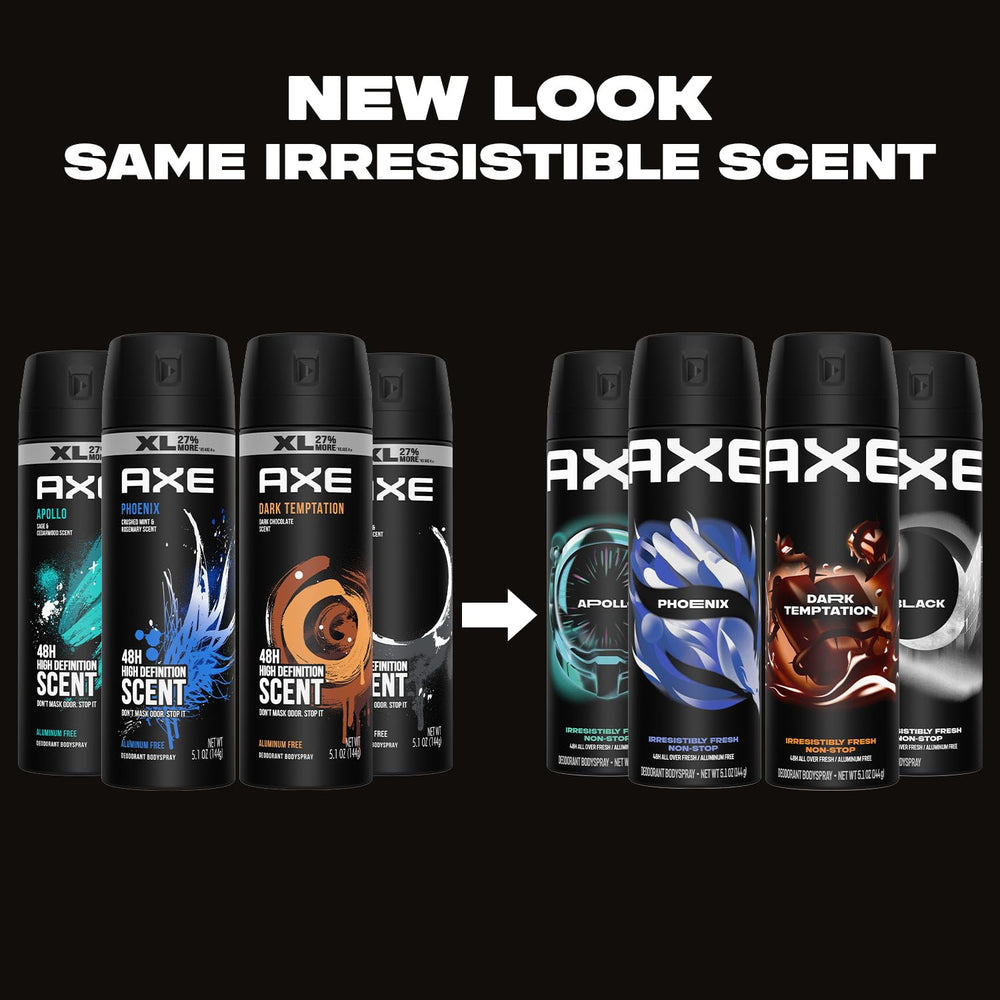 AXE Black aluminum-free bottle with pear and cedarwood for all-day freshness.
