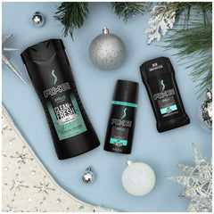 AXE Apollo body wash image highlights refreshing morning cleanse
