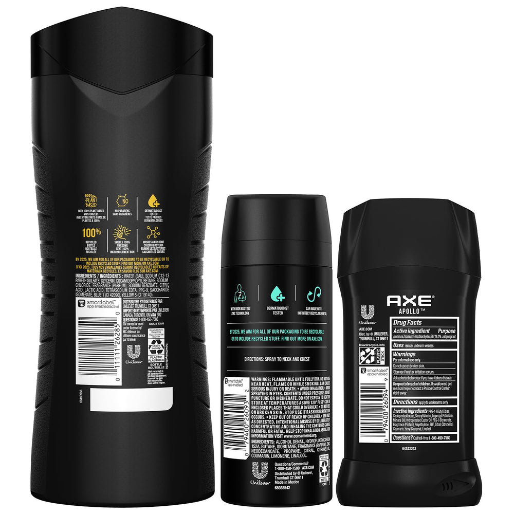 AXE Apollo deodorant stick delivers bold scent and up to 48-hour odor protection.