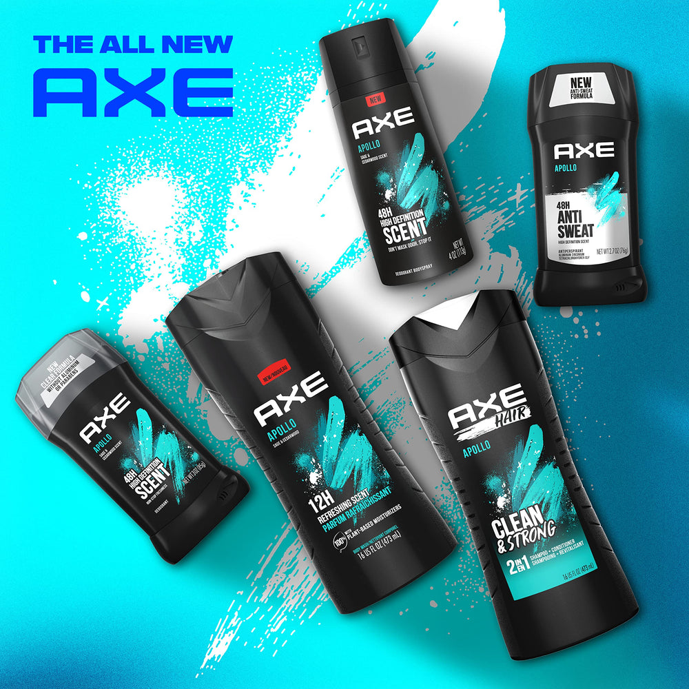 AXE Apollo shake-twist-spray action demonstrated for easy, quick application