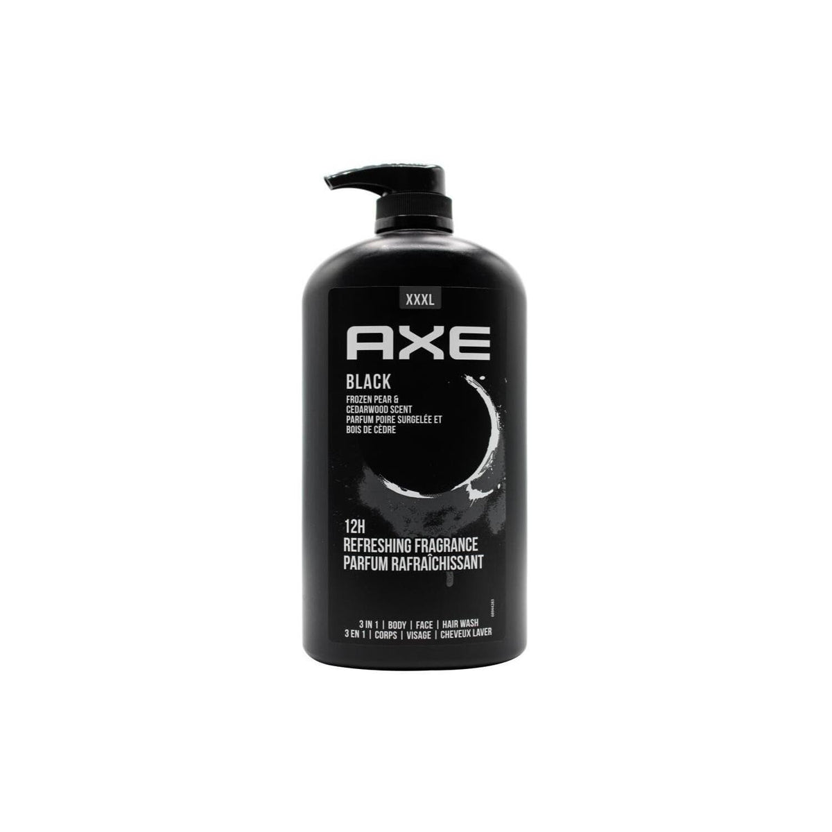 AXE Black 3-in-1 wash pump pack for men delivering all-day freshness.