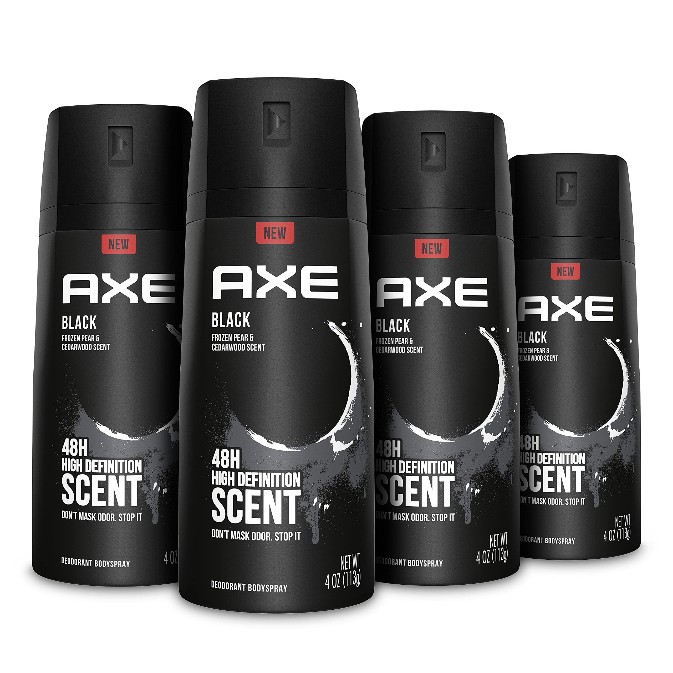 AXE Black aluminum-free deodorant bottle front showing 48-hour freshness