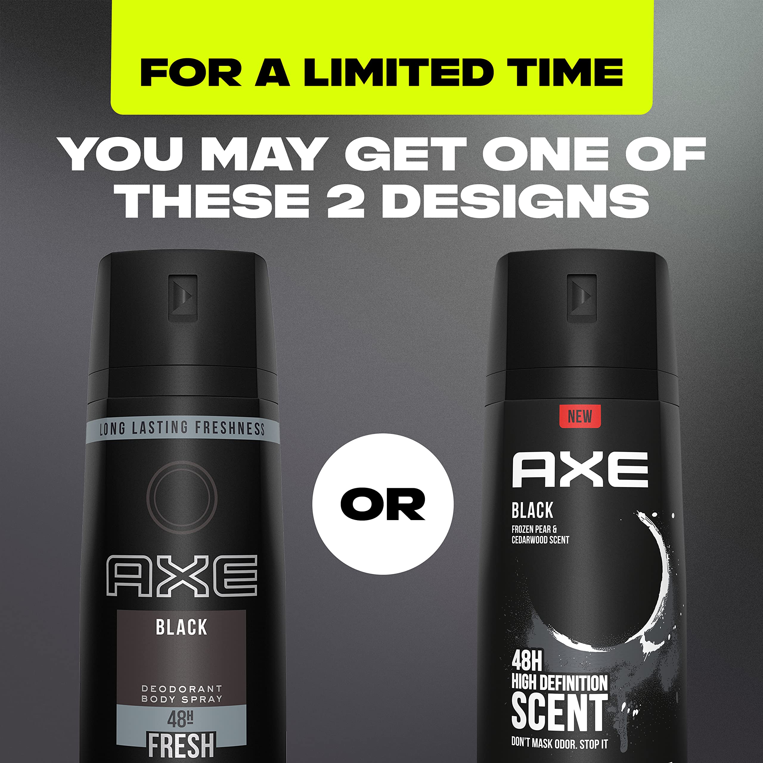 AXE Black Frozen Pear Cedarwood scent close-up highlighting refreshing notes