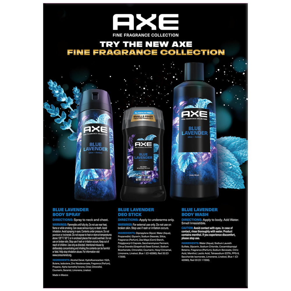 AXE Blue Lavender deodorant stick 3oz offers up to 48-hour scent protection