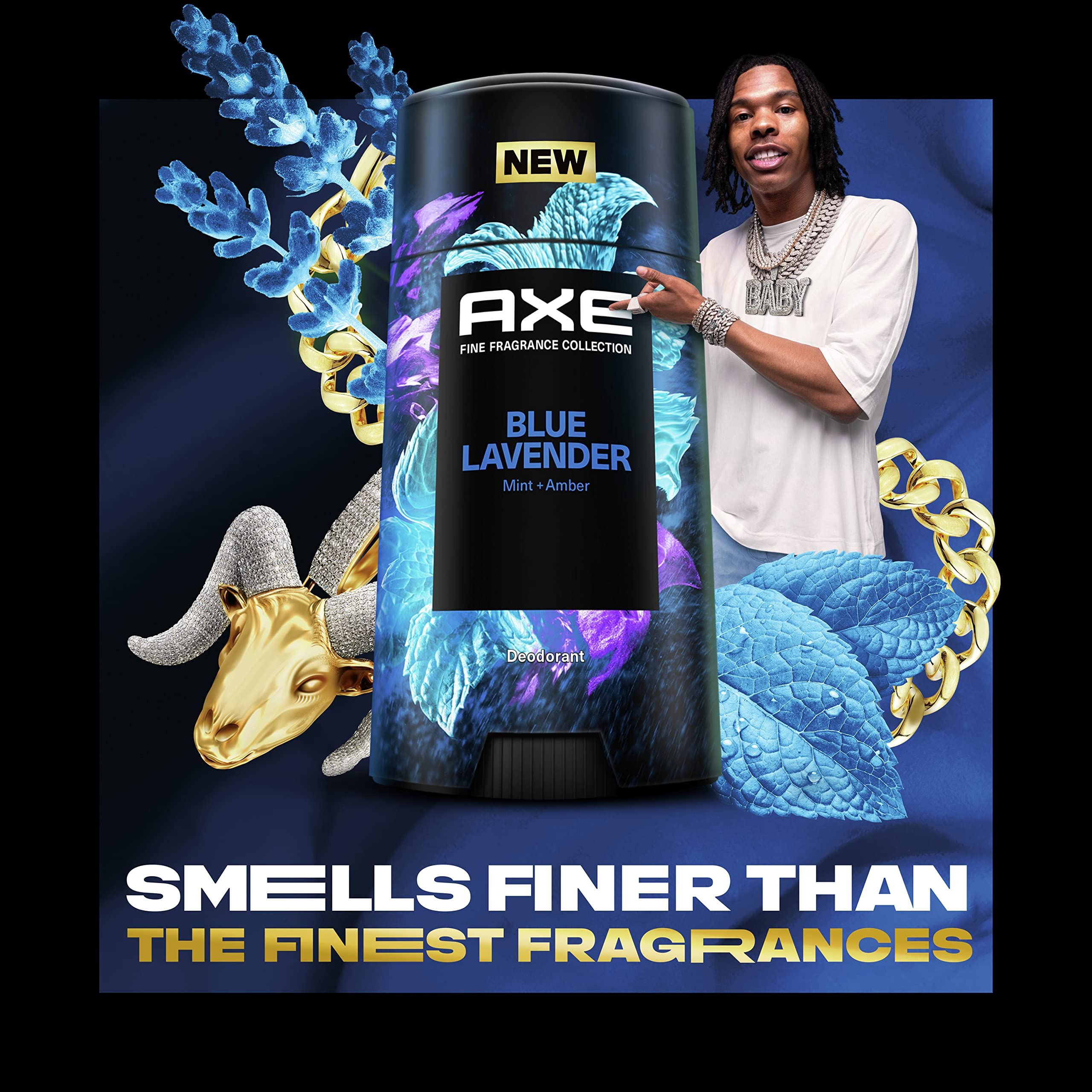 AXE Blue Lavender Deodorant Stick application gesture for quick refresh
