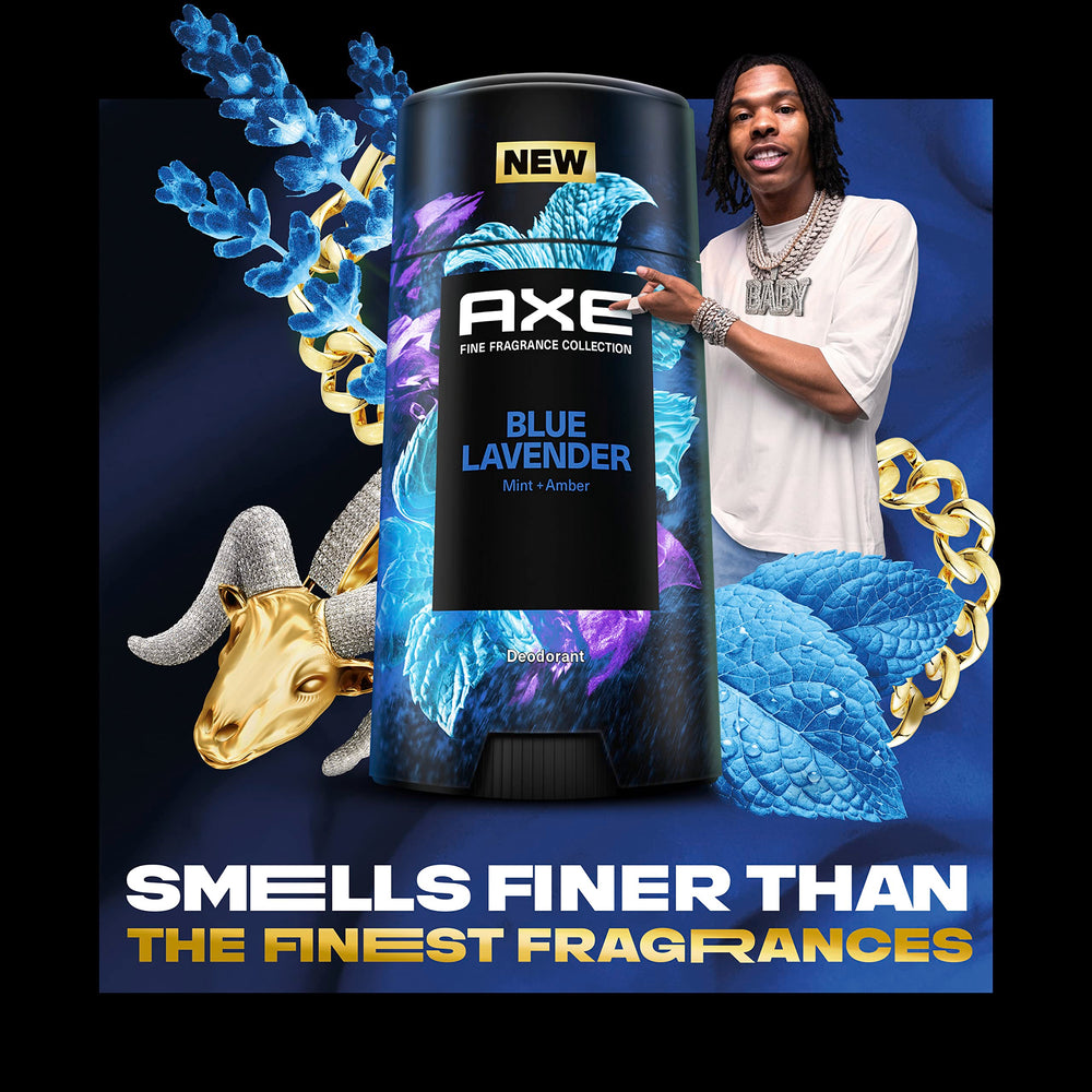 AXE Blue Lavender Deodorant Stick application gesture for quick refresh