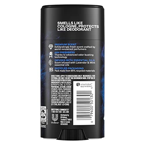 AXE Blue Lavender Deodorant Stick top view shows sleek daily use