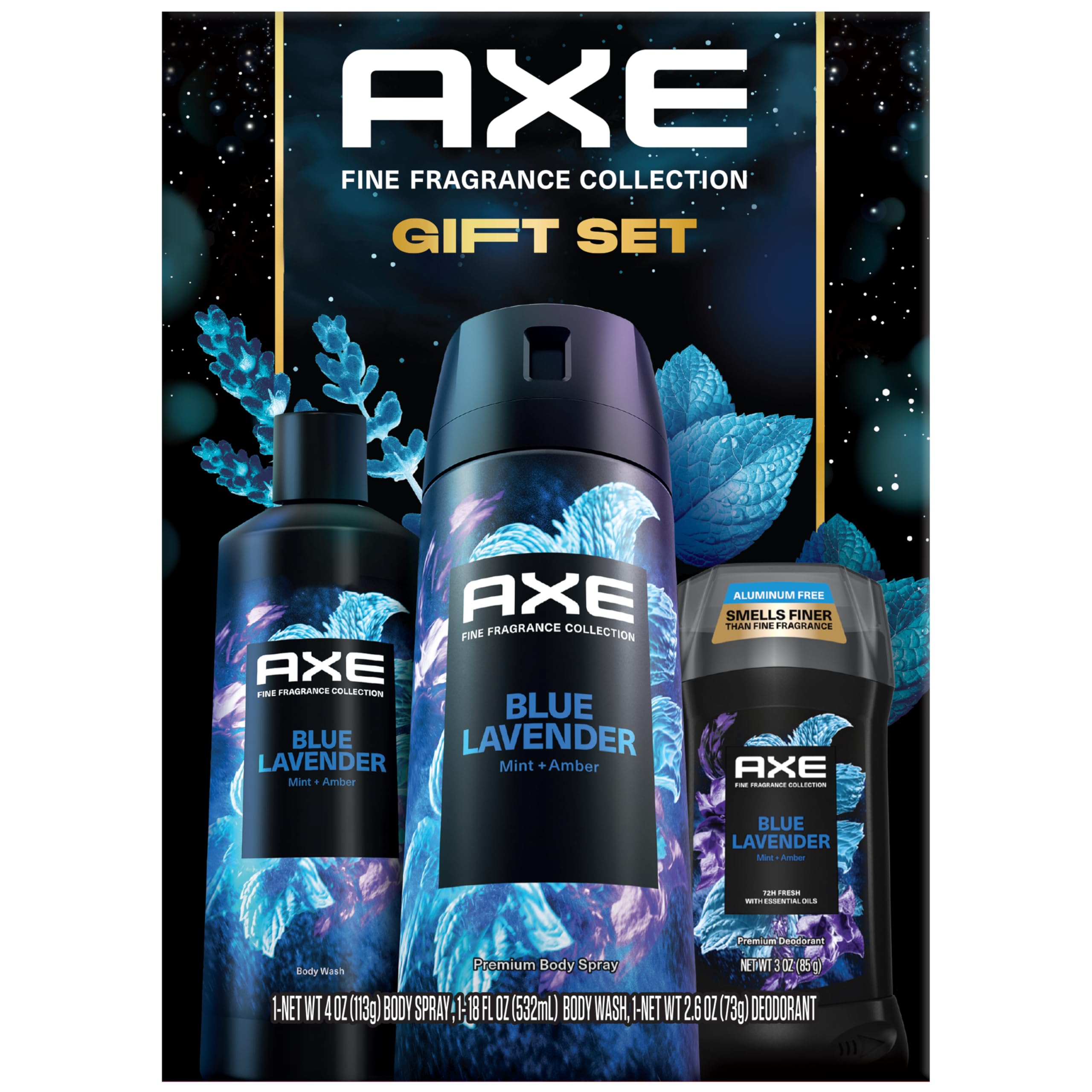 AXE Blue Lavender gift set box – premium grooming for confident gifting