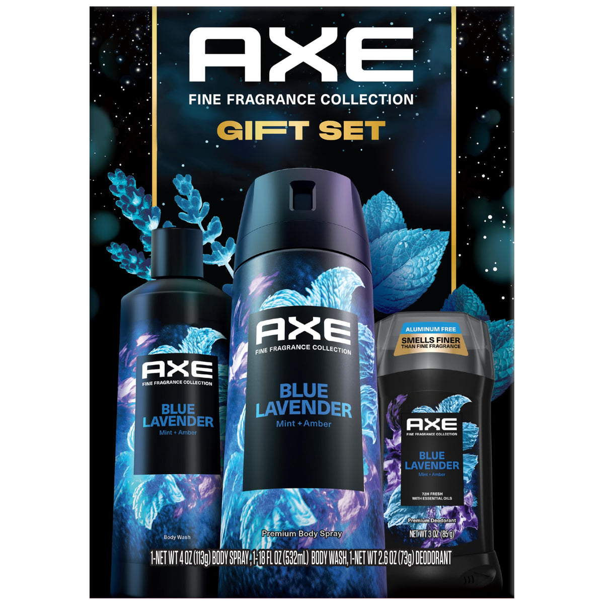 AXE Blue Lavender gift set box – premium grooming for confident gifting