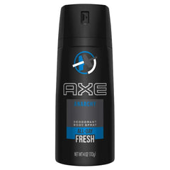 AXE Bodyspray Anarchy bottle front shows bold fragrance for daily wear.