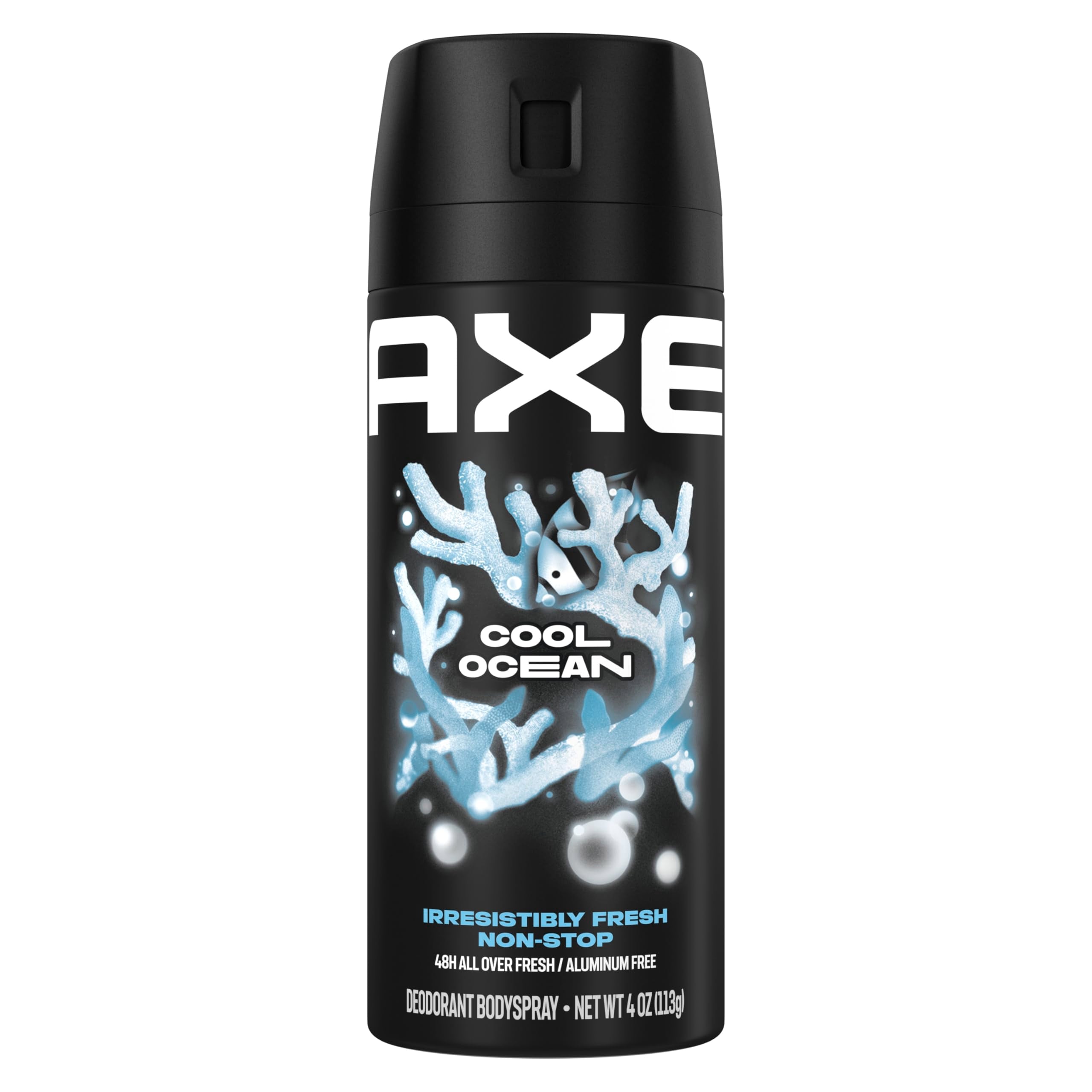 AXE Cool Ocean can front with refreshed design for all day freshness.