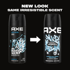 New AXE Cool Ocean can design with recyclable metal emphasizes sustainability.