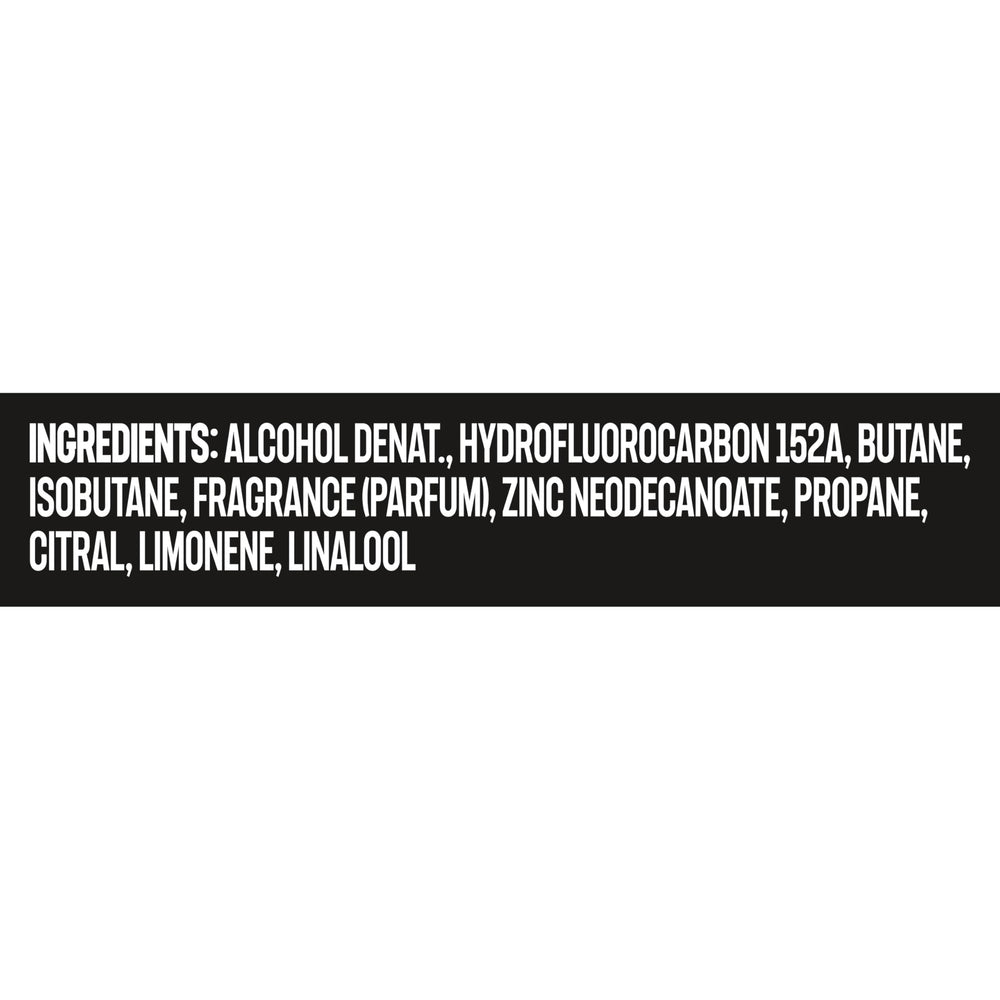 Spray mist from AXE Cool Ocean disperses evenly for broad coverage.