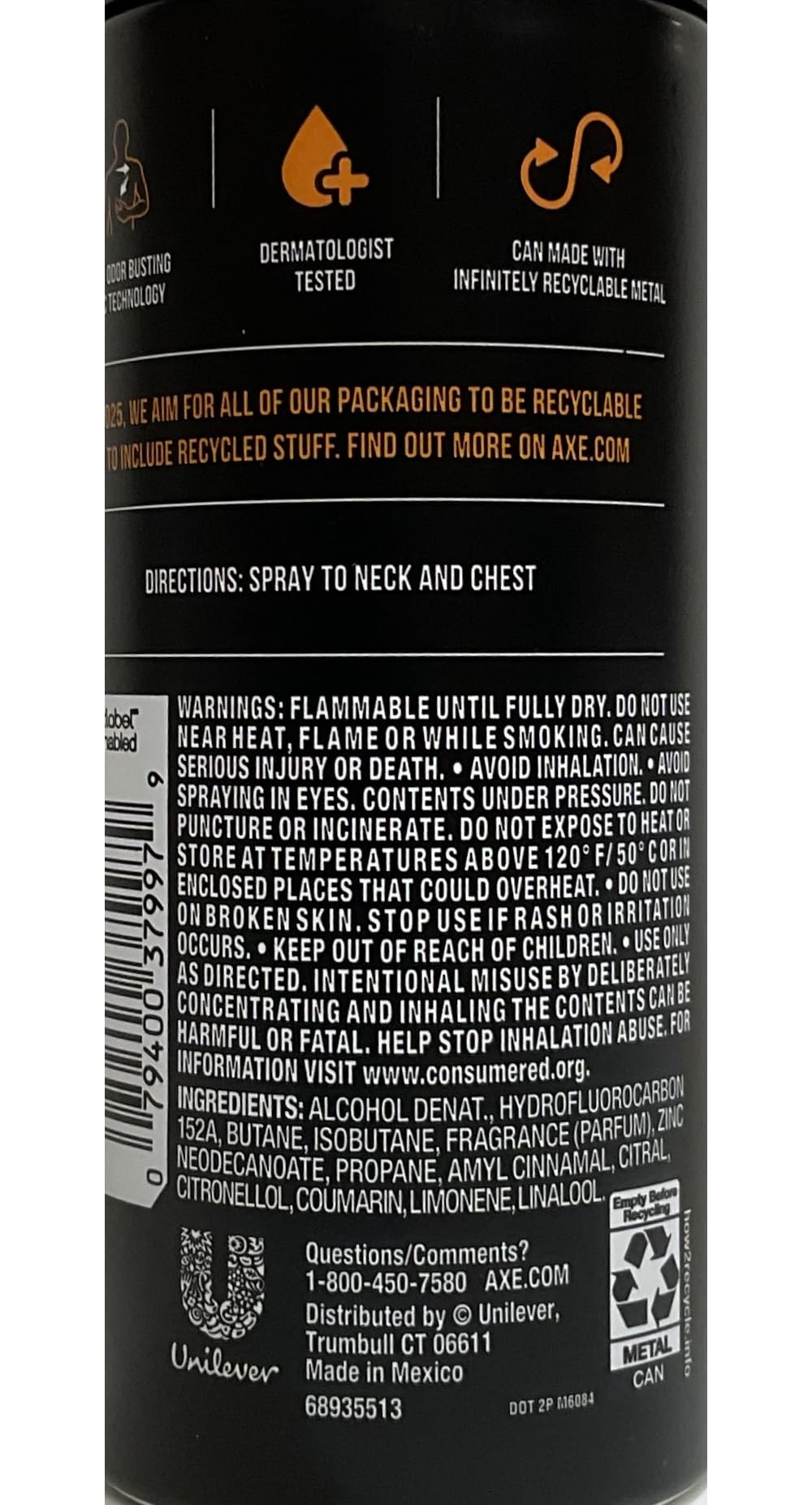 AXE Dark Temptation deodorant spray application tips for daily routine.